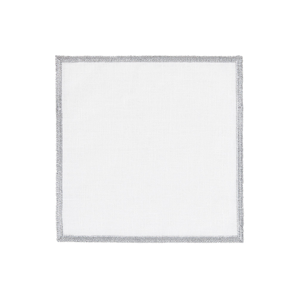 Bel Air Metallic Cocktail Napkins, S/4