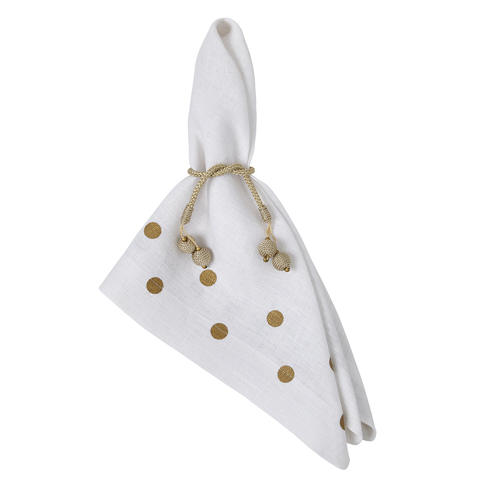 Belle Metallic Napkins, S/4 - Mode Living Tablecloths