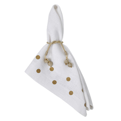 Belle Metallic Napkins, S/4 - Mode Living Tablecloths