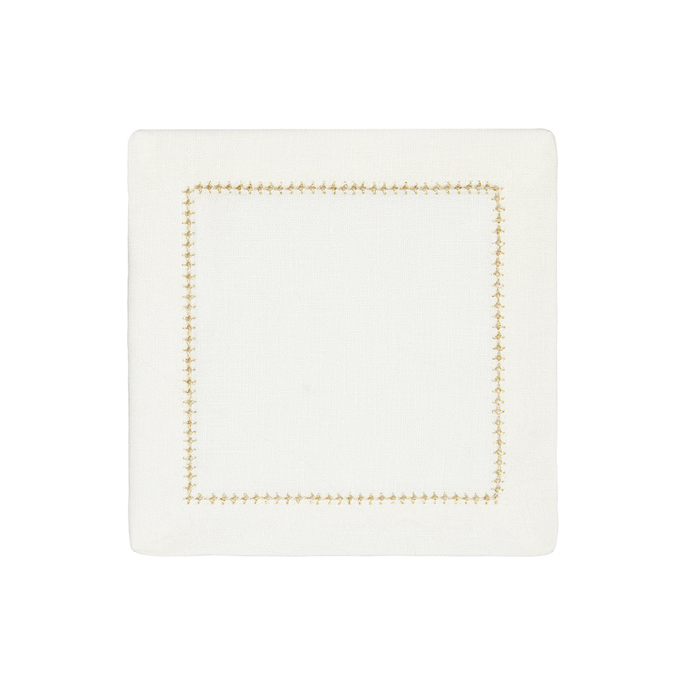 Dolce Metallic Cocktail Napkins, S/4