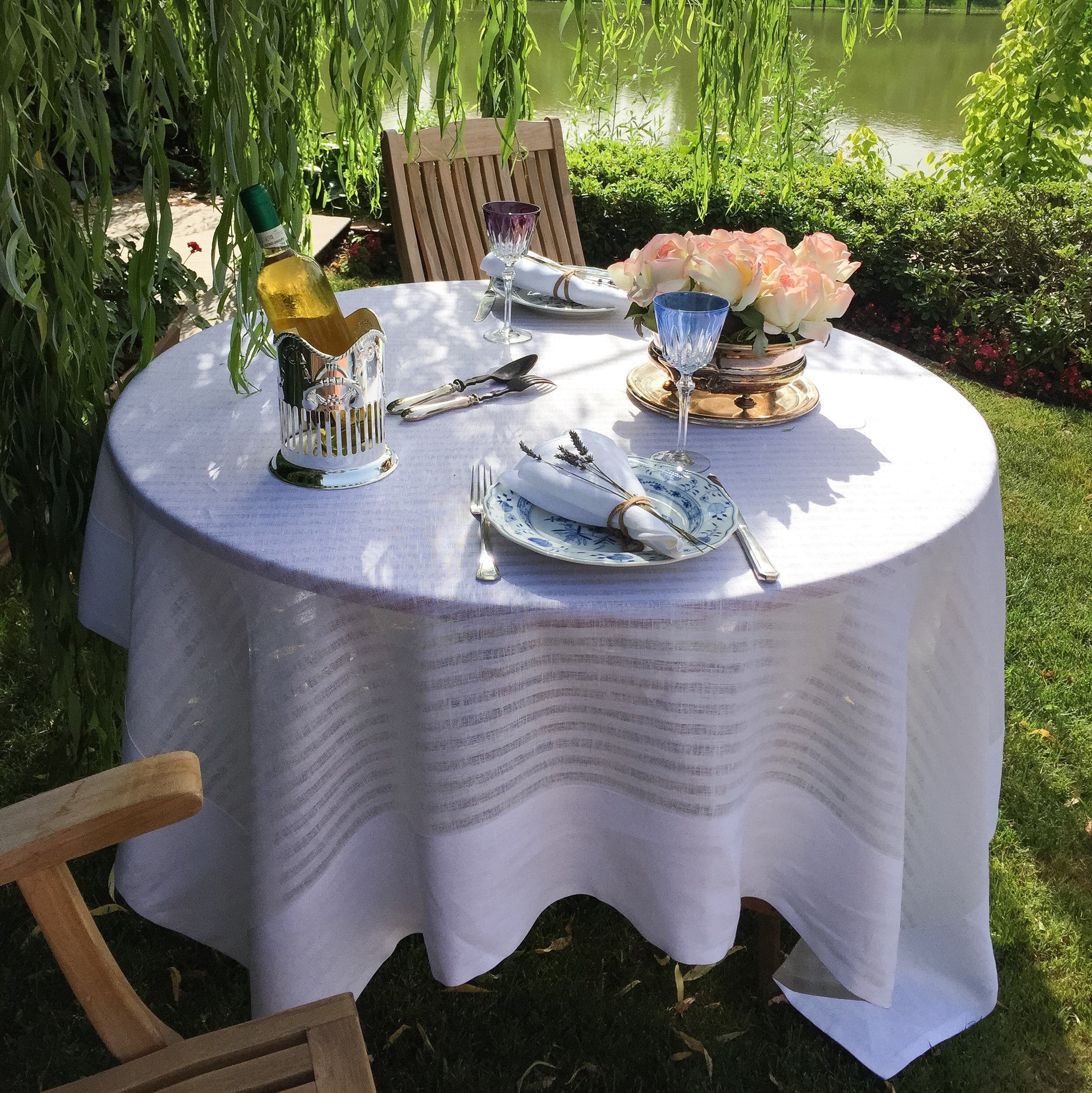 French Country Tablecloth style- luxury linen for table - Greenwich ...