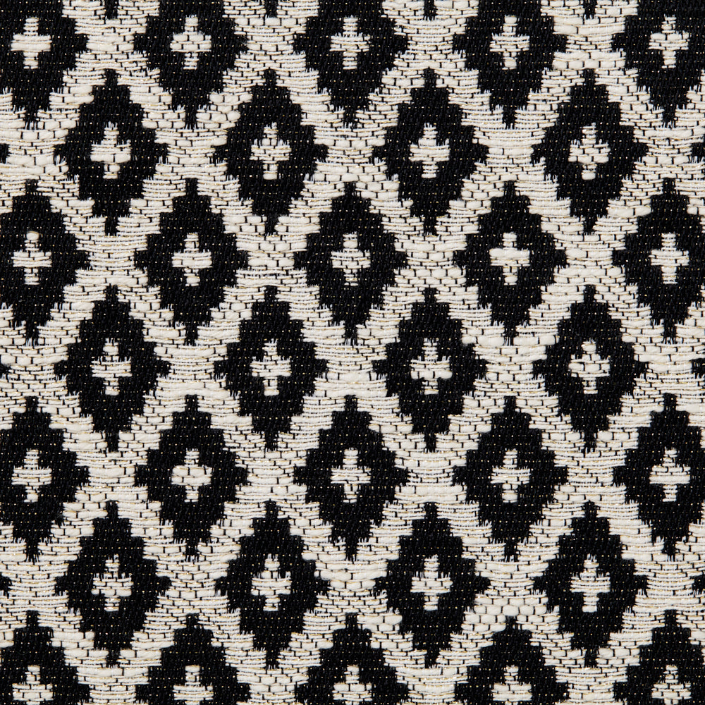 Black diamond and gold decorative pillow